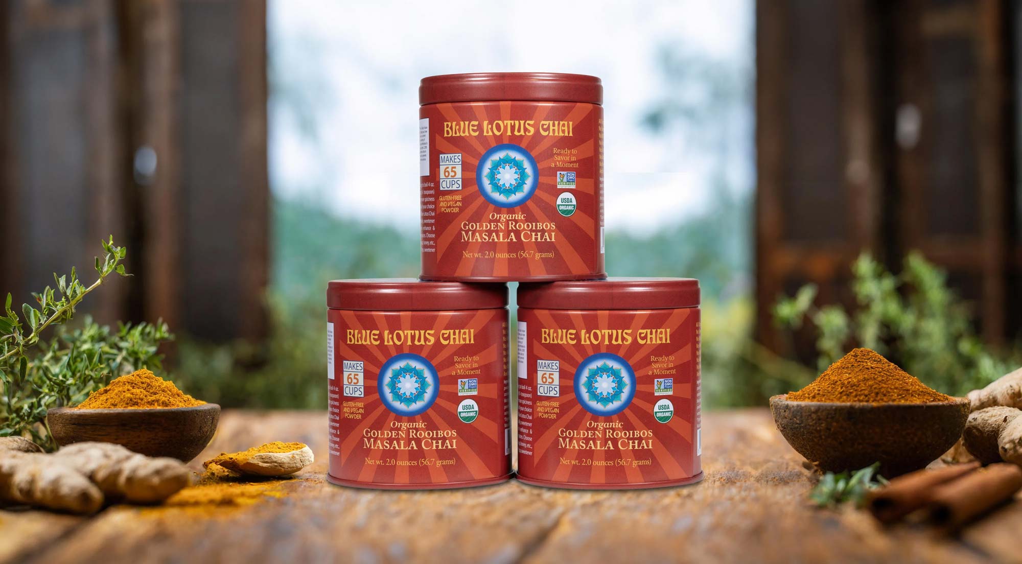 
          
            Introducing Our Newest Blend: Organic Golden Rooibos Chai
          
        
